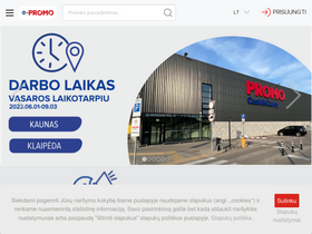 'epromo.lt' screenshot