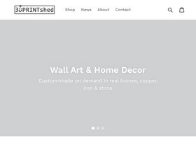 3Dprintshed homepage screenshot