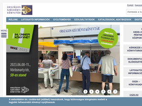 'oszk.hu' screenshot