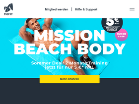 'mcfit.com' screenshot