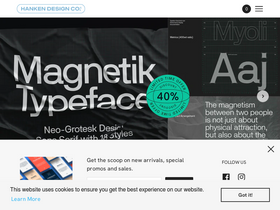 Hanken Design Co. website screenshot