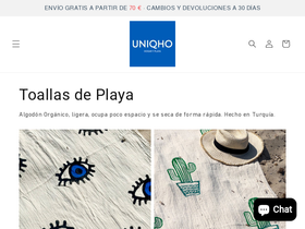 uniqho.es homepage screenshot