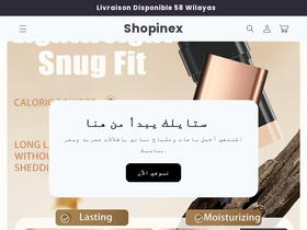 Shopinex website screenshot