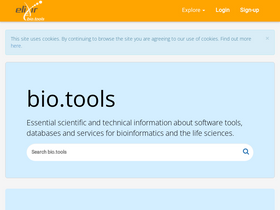'bio.tools' screenshot