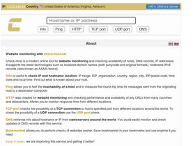 'check-host.net' screenshot
