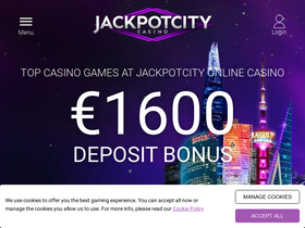 'jackpotcity.com' screenshot