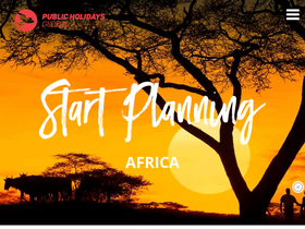 'publicholidays.africa' screenshot