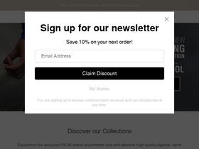 falke.co.za homepage screenshot