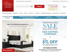 'sierralivingconcepts.com' screenshot
