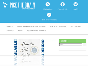 'pickthebrain.com' screenshot