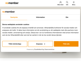 'remember.se' screenshot