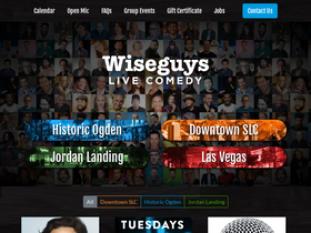 'wiseguyscomedy.com' screenshot