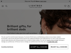 'lightboxjewelry.com' screenshot