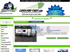 'crankyape.com' screenshot