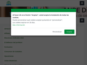 'anpecastillayleon.es' screenshot