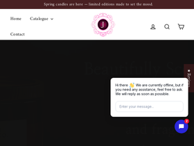 Jessamine Creations homepage screenshot