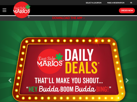 'eastsidemarios.com' screenshot