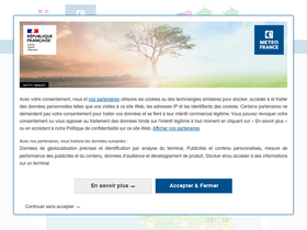 'meteofrance.com' screenshot