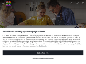'cdon.no' screenshot