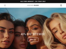 dressybabe.com homepage screenshot