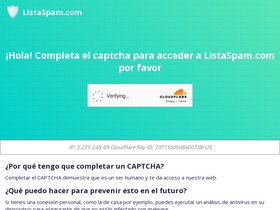 'listaspam.com' screenshot