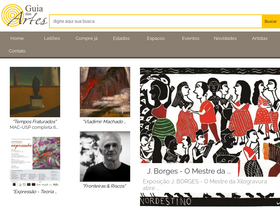 'guiadasartes.com.br' screenshot