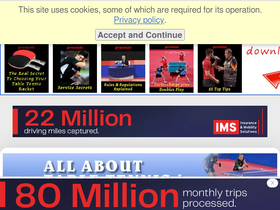 'allabouttabletennis.com' screenshot