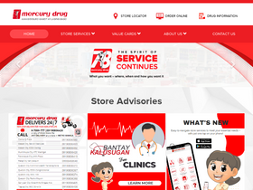 'mercurydrug.com' screenshot