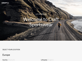 'craftsportswear.com' screenshot