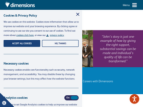 'dimensions-uk.org' screenshot