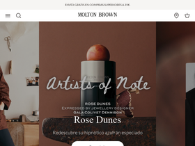 Molton Brown homepage screenshot