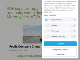 'motorcyclemanuals.info' screenshot