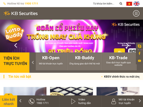 'kbsec.com.vn' screenshot