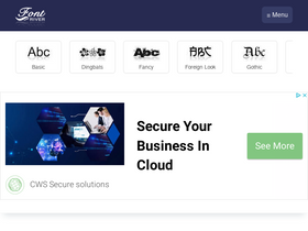'fontriver.com' screenshot