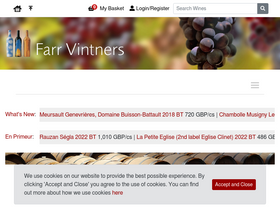 'farrvintners.com' screenshot