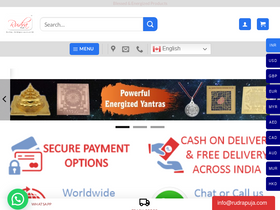 'rudrapuja.com' screenshot