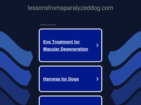 lessonsfromaparalyzeddog.com