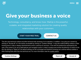 'mailup.com' screenshot