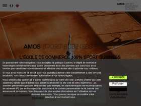 'amos-business-school.eu' screenshot