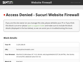 'factorydirectmodels.com' screenshot