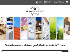 'travauxavenue.com' screenshot