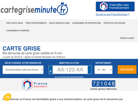 'cartegriseminute.fr' screenshot