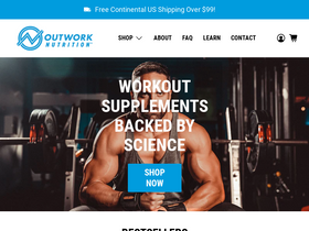 'outworknutrition.com' screenshot