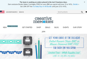 'creativememories.com' screenshot