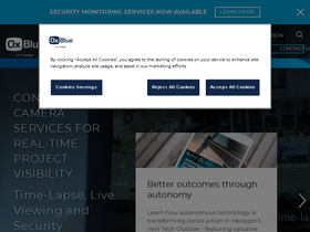 'oxblue.com' screenshot