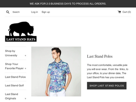 laststandhats.com homepage screenshot
