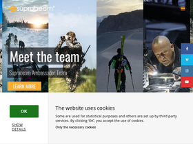 'suprabeam.com' screenshot