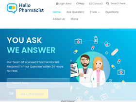'hellopharmacist.com' screenshot