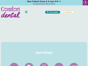 'comfortdental.com' screenshot