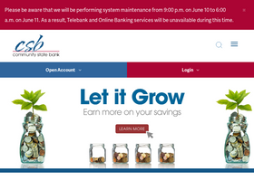 'bankcsb.com' screenshot